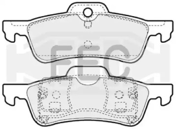 Комплект тормозных колодок EEC BRP1287