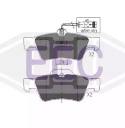 Комплект тормозных колодок EEC BRP1322