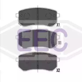 Комплект тормозных колодок EEC BRP1442