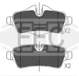 Комплект тормозных колодок EEC BRP1648