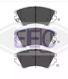 Комплект тормозных колодок EEC BRP1684