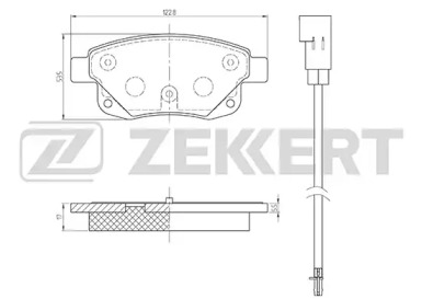 Комплект тормозных колодок ZEKKERT BS-1682