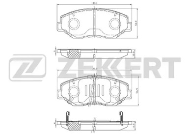 Комплект тормозных колодок ZEKKERT BS-1744