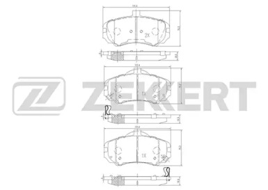 Комплект тормозных колодок ZEKKERT BS-1797