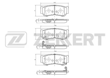 Комплект тормозных колодок ZEKKERT BS-1810