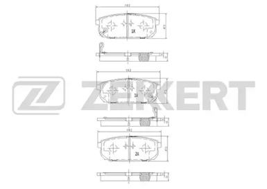 Комплект тормозных колодок ZEKKERT BS-1918