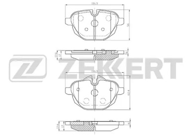 Комплект тормозных колодок ZEKKERT BS-1945