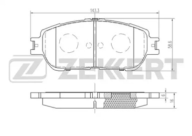 Комплект тормозных колодок ZEKKERT BS-2081