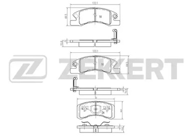 Комплект тормозных колодок ZEKKERT BS-2093