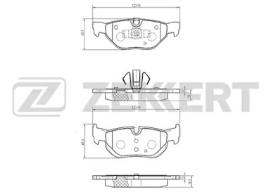 Комплект тормозных колодок ZEKKERT BS-2148