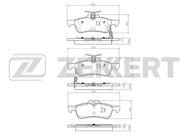 Комплект тормозных колодок ZEKKERT BS-2161