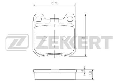 Комплект тормозных колодок ZEKKERT BS-2356