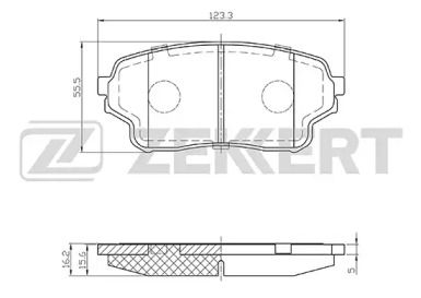 Комплект тормозных колодок ZEKKERT BS-2430