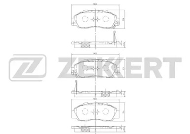 Комплект тормозных колодок ZEKKERT BS-2803