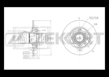 Тормозной диск ZEKKERT BS-5025