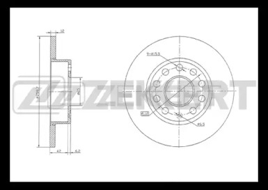 Тормозной диск ZEKKERT BS-5042