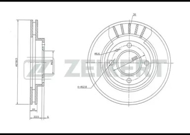 Тормозной диск ZEKKERT BS-5070