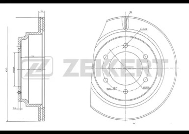 Тормозной диск ZEKKERT BS-5103