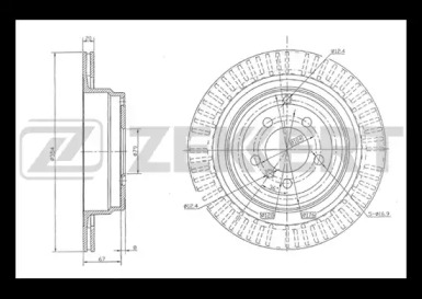 Тормозной диск ZEKKERT BS-5118