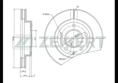 Тормозной диск ZEKKERT BS-5149