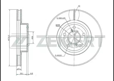 Тормозной диск ZEKKERT BS-5181