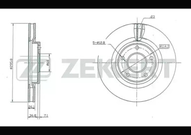 Тормозной диск ZEKKERT BS-5183