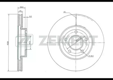 Тормозной диск ZEKKERT BS-5253