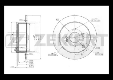 Тормозной диск ZEKKERT BS-5262
