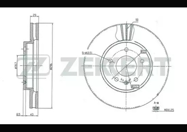 Тормозной диск ZEKKERT BS-5268