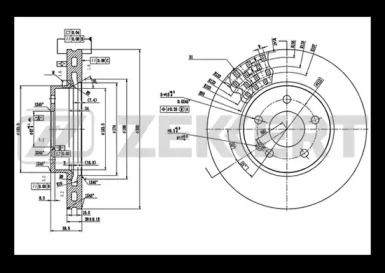 Тормозной диск ZEKKERT BS-5277