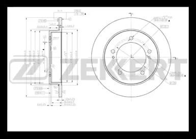 Тормозной диск ZEKKERT BS-5375