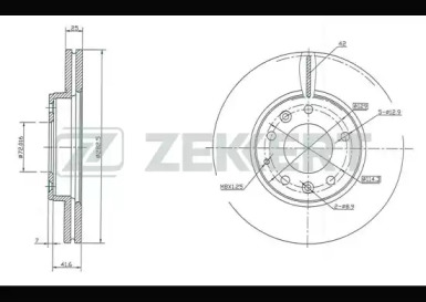 Тормозной диск ZEKKERT BS-5389