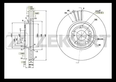 Тормозной диск ZEKKERT BS-5397