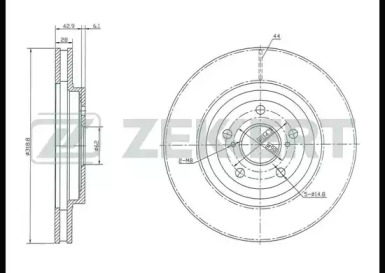 Тормозной диск ZEKKERT BS-5402