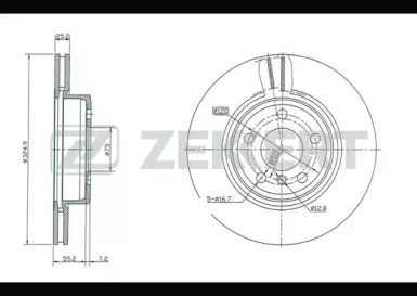 Тормозной диск ZEKKERT BS-5410