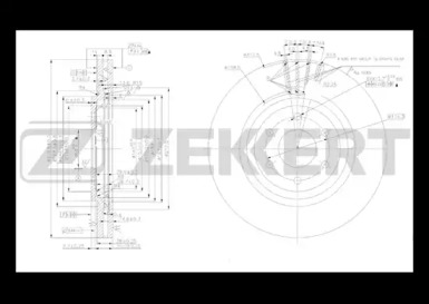 Тормозной диск ZEKKERT BS-5413