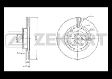 Тормозной диск ZEKKERT BS-5418