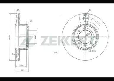 Тормозной диск ZEKKERT BS-5446