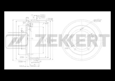 Тормозный барабан ZEKKERT BS-5463