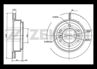 Тормозной диск ZEKKERT BS-5471