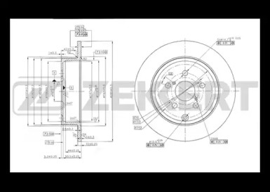 Тормозной диск ZEKKERT BS-5473