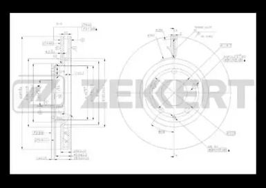 Тормозной диск ZEKKERT BS-5488