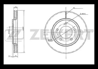 Тормозной диск ZEKKERT BS-5505