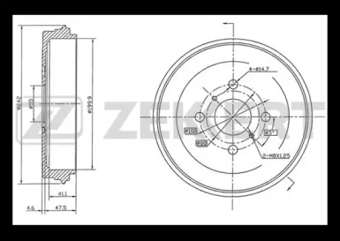 Тормозный барабан ZEKKERT BS-5582