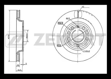 Тормозной диск ZEKKERT BS-5604