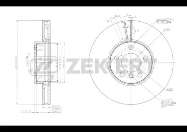 Тормозной диск ZEKKERT BS-5634