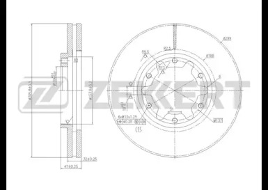 Тормозной диск ZEKKERT BS-5643