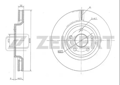 Тормозной диск ZEKKERT BS-5646