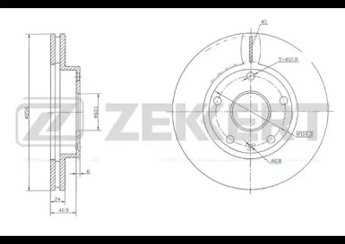 Тормозной диск ZEKKERT BS-5707