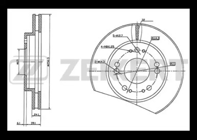 Тормозной диск ZEKKERT BS-5710